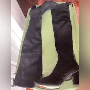 Stewart Weitzman Black thigh high over the knee boots Size 12  never worn NWOB